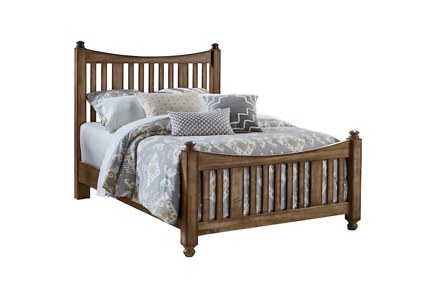 Maple Road Queen Slat Poster Bed by Artisan & Post at Esprit Decor Home Furnishings
